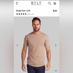 New without tags (NWOT) BYLT Lux Short Sleeve Tee in Sand size Large